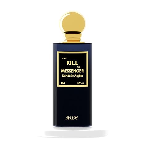 AUM Don't Kill The Messenger – Extrait de Parfum Unisex 80ml | Floral Woody Fragrance with Rose, Oud, Saffron & Leather | Long Lasting 8–10h